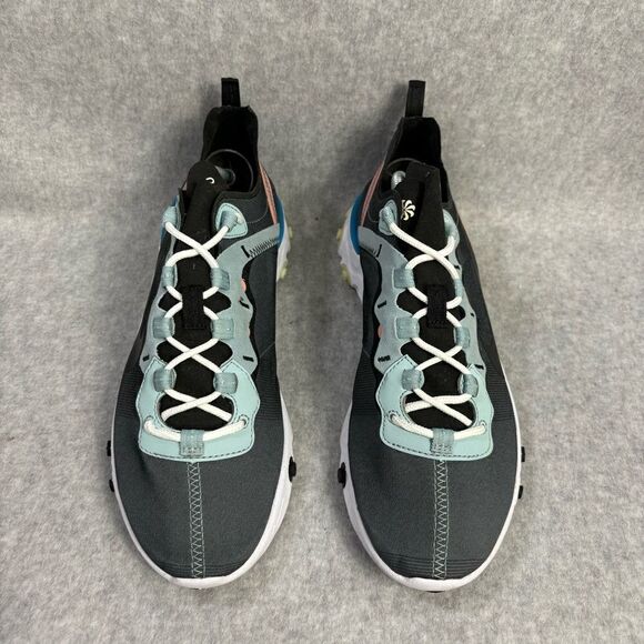 Nike React Element 55 Ocean Cube Men Shoe Size 8 Grey Running Sneaker BQ6166-300 - Picture 3 of 9